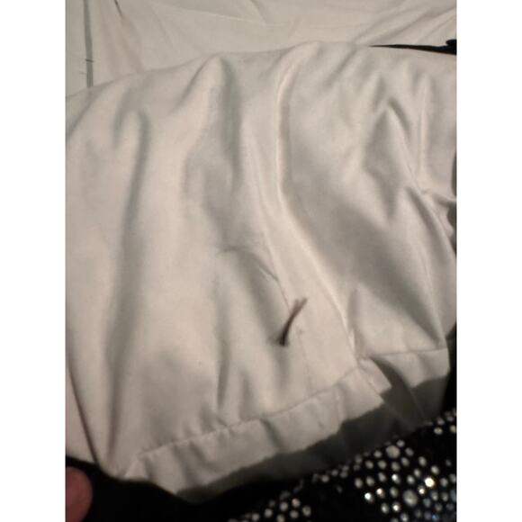 M. Magaschoni designer black velvet feather lumbar pillow accent/skulls bling - Picture 7 of 9